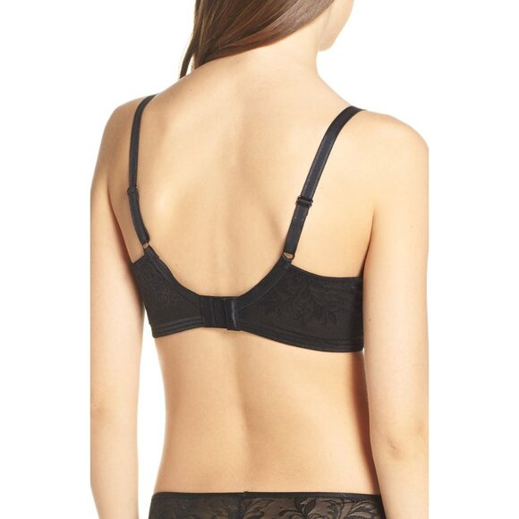 🆕WACOAL Net Effect T-Shirt Seamless Underwire Bra 36G Black #853340 - Picture 3 of 11